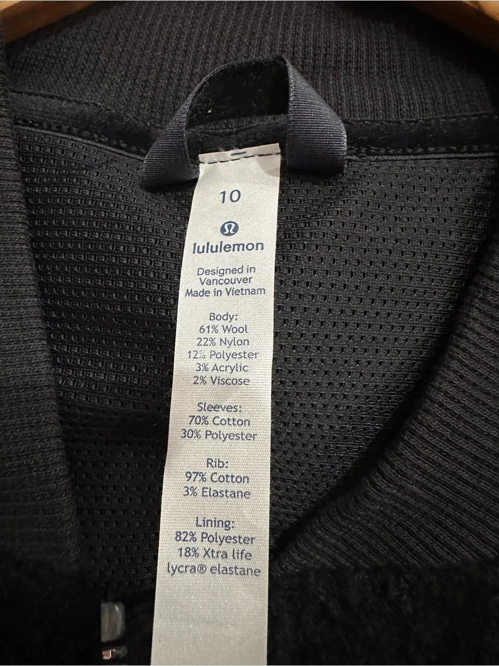 Lululemon Athletica Stand Out Sherpa Jacket in Black Size 10 $148 W4AKOS